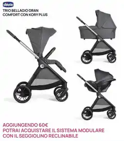 Prenatal Chicco Trio Bellagio Gran Comfort con Kory Plus offerta