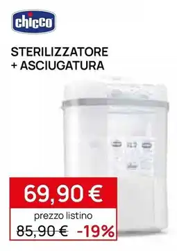Prenatal Chicco sterilizzatore + asciugatura offerta