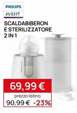 Prenatal Philips Avent Scaldabiberon e sterilizzatore 2 in 1 offerta