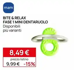 Prenatal mam Bite & Relax Fase 1 Mini Dentaruo offerta