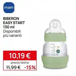 Prenatal Biberon Easy Start mam offerta