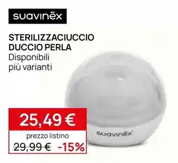 Prenatal Sterilizzaciuccio Duccio Perla suavinex offerta