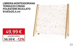 Prenatal Libreria Montessoriana Terrazzo Crema offerta