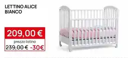 Prenatal Lettino Alice Bianco offerta