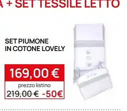 Prenatal Set piumone in cotone lovely offerta