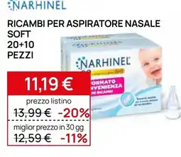 Prenatal Ricambi per aspiratore nasale Soft Narhinel offerta