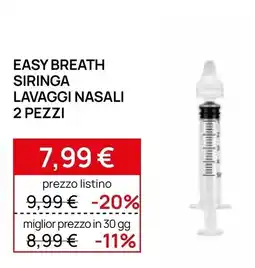 Prenatal Easy Breath siringa lavaggi nasali offerta