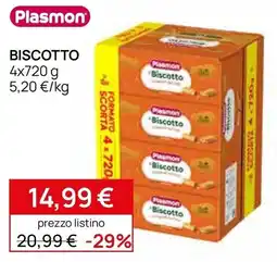 Prenatal Biscotto Plasmon offerta