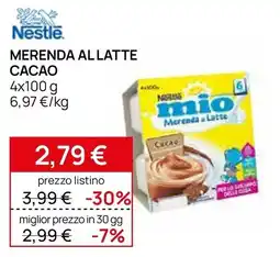 Prenatal Nestlé mio Merenda al Latte Cacao offerta