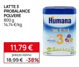 Prenatal Humana Latte 3 Probalance Polvere offerta