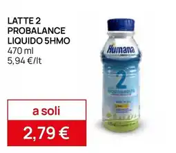 Prenatal Latte 2 Probalance Liquido 5HMO Humana offerta