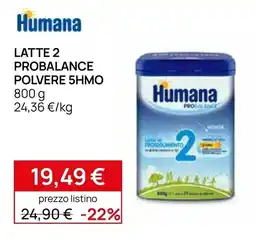 Prenatal Humana Latte 2 Probalance Polvere 5HMO offerta