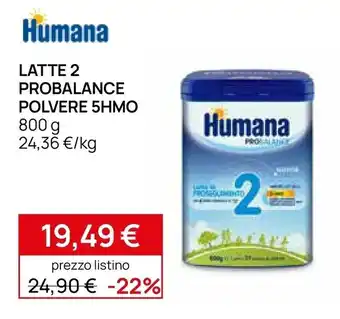 Humana Latte 2 Probalance Polvere 5HMO