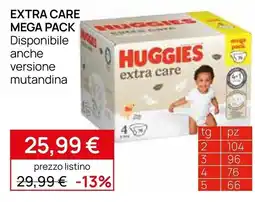 Prenatal Huggies extra care offerta