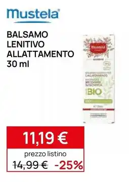 Prenatal Mustela Balsamo lenitivo allattamento offerta