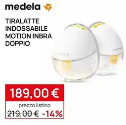 Prenatal Medela tiralatte indossabile motion inbra doppio offerta