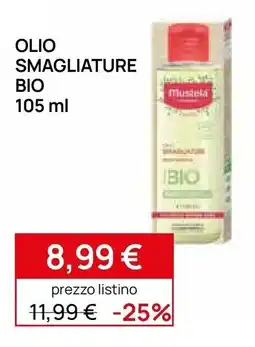 Prenatal Olio smagliature bio Mustela offerta