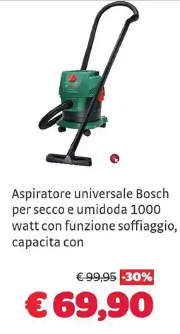 Bricocenter Aspiratore universale Bosch offerta