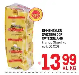 Metro Emmentaler svizzero Dop offerta