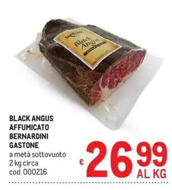 Black Angus affumicato Bernardini Gastone