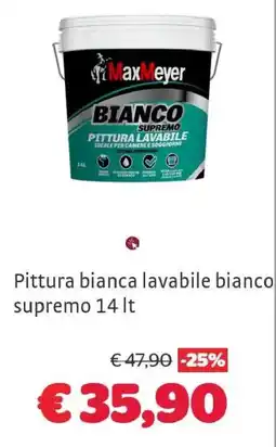 Bricocenter Pittura bianca lavabile bianco supremo MaxMeyer offerta