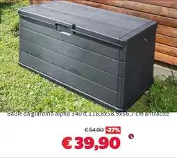 Bricocenter Baule da giardino alpna 340 it offerta