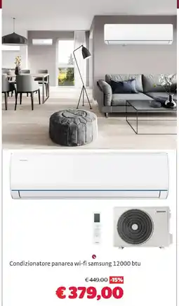Bricocenter Condizionatore panarea wi-fi samsung 12000 btu offerta