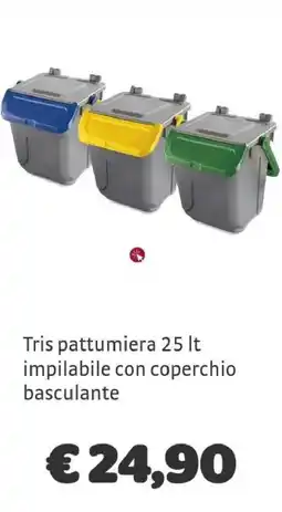 Bricocenter Tris pattumiera offerta
