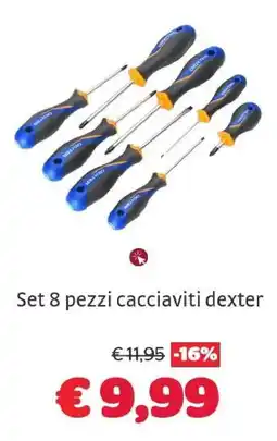 Bricocenter Set 8 pezzi cacciaviti dexter offerta