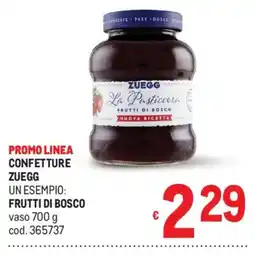 Metro Confetture Zuegg offerta