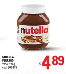 Metro Nutella Ferrero offerta