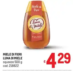 Metro Miele di fiori luna di miele offerta