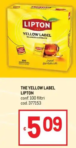 Metro The Yellow Label Lipton offerta