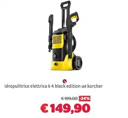 Bricocenter Idropulitrice elettrica k 4 black edition ue karcher offerta