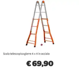 Bricocenter Scala telescopica gierre 4 + 4 in acciaio offerta