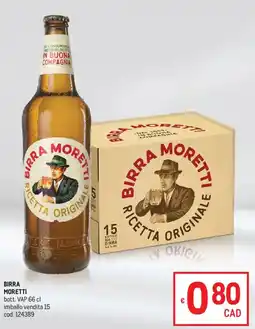 Metro Birra Moretti offerta