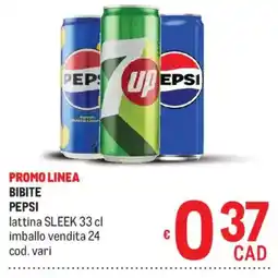 Metro Bibite Pepsi offerta