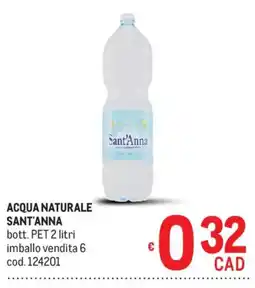 Metro Acqua naturale Sant'Anna offerta