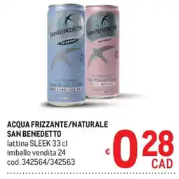 Metro Acqua frizzante/naturale San Benedetto offerta