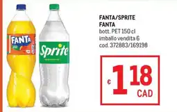 Metro Fanta/Sprite Fanta offerta