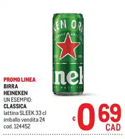 Metro Birra Heineken Classica offerta