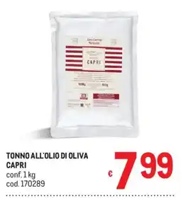 Metro Tonno all'olio di oliva Capri offerta