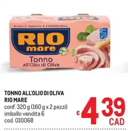 Metro Tonno all'Olio di Oliva Rio Mare offerta