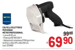 Metro Coltello elettrico per kebab Metro Professional offerta