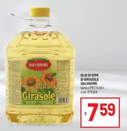 Metro Olio di semi di Girasole Salvadori offerta