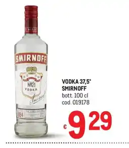 Metro Vodka Smirnoff offerta