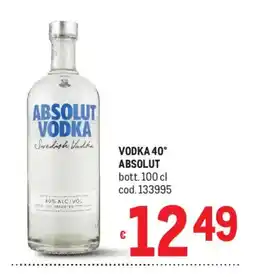 Metro Vodka Absolut offerta