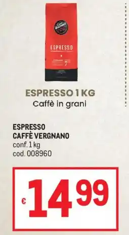 Metro Espresso Caffè Vergnano offerta