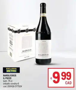Metro Barolo DOCG Il Pozzo offerta