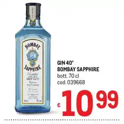 Metro Gin Bombay Sapphire offerta